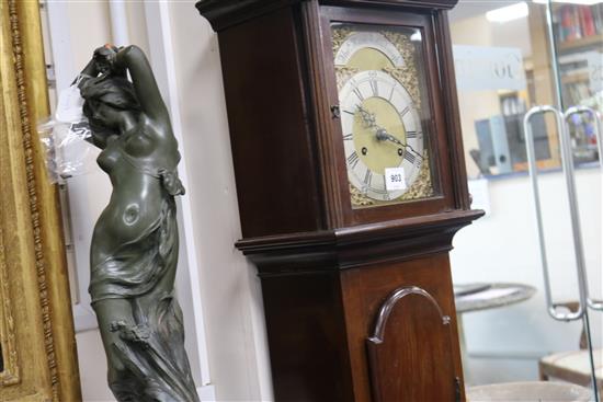 Thos. Reid of Edinburgh. A mahogany grandmother clock